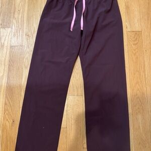 Figs Technical Collection Pants in Rich Brown- Small/Petite